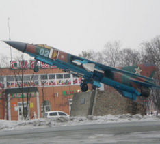 Поселок Угловое.  МиГ-23МЛД